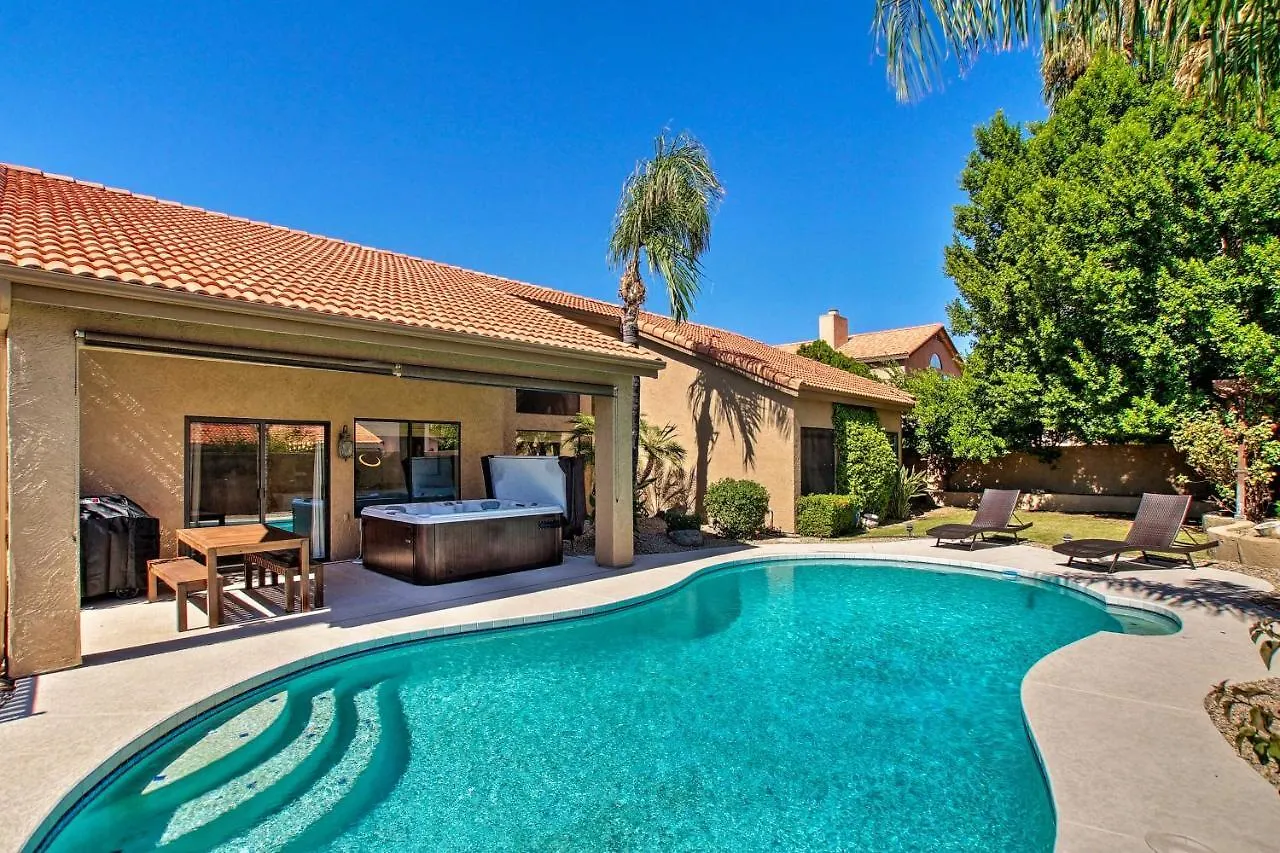 度假居 Scottsdale Family Home With Private Pool And Hot Tub! 凤凰城